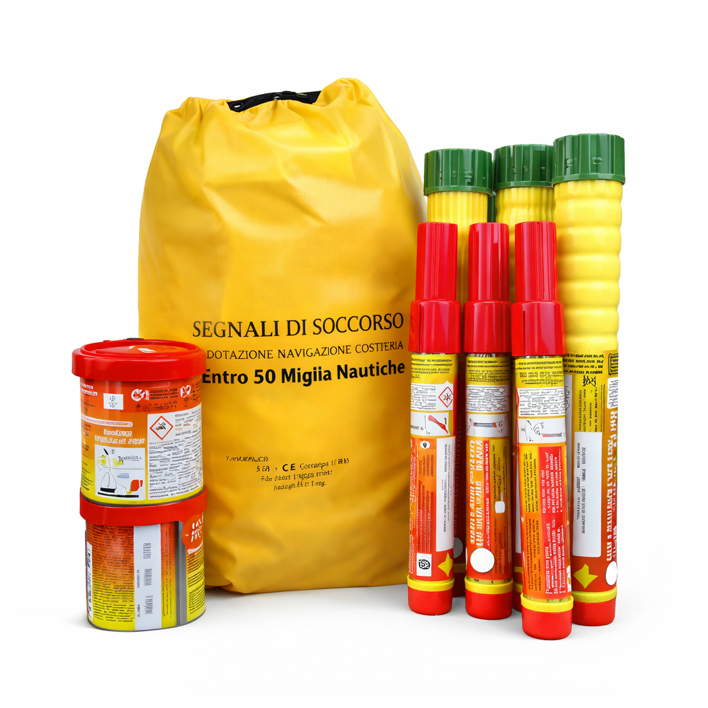 KIT FUOCHI DI SOCCORSO ENTRO 6/12/50 MIGLIA DALLA COSTA